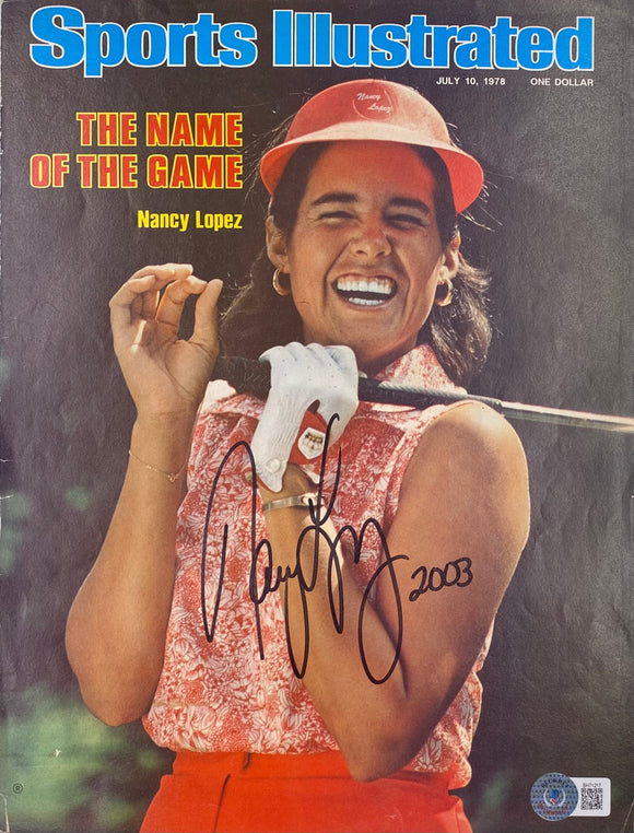 Nancy Lopez Signed Sports Illustrated Magazine Cover BAS