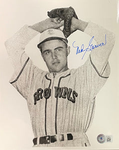 Ned Garver St. Louis Browns Signed 8x10 Baseball Photo BAS