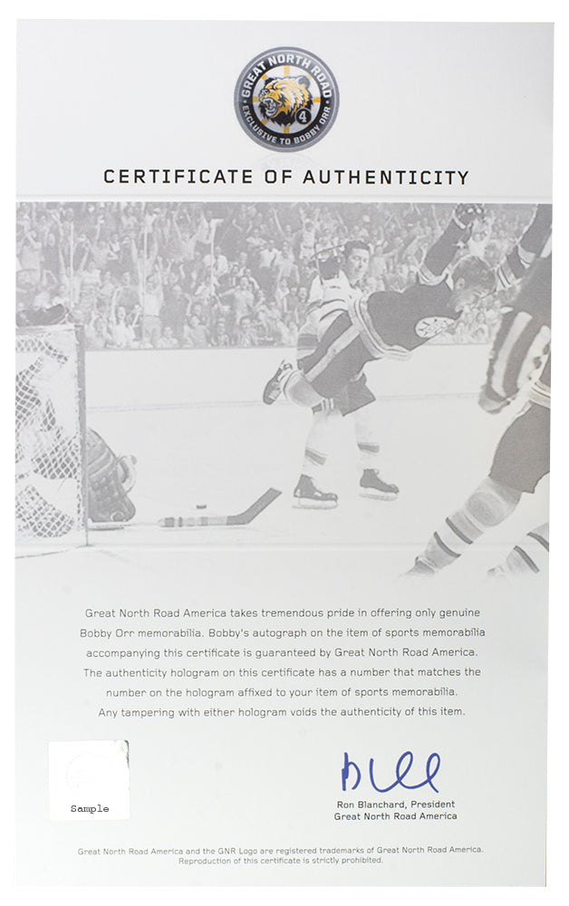 Framed Bobby Orr Boston Bruins Autographed 16 x 20 White Jersey
