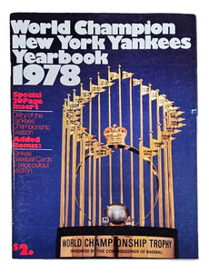 New York Yankees 1978 World Champion Yearbook