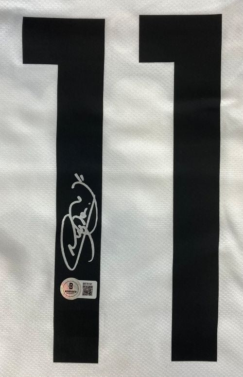 Neymar Jr Signed Santos FC White Nike Soccer Jersey BAS - Sports