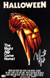 Nick Castle Signed 11x17 Halloween Photo The Shape Inscribed JSA