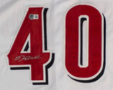 Nick Lodolo Cincinnati Signed White Baseball Jersey BAS