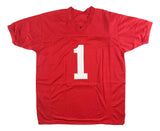 Nick Saban Alabama Signed Crimson Football Jersey BAS
