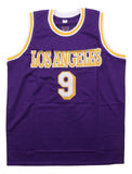 Nick Van Exel Los Angeles Signed Purple Basketball Jersey JSA