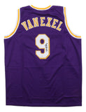 Nick Van Exel Los Angeles Signed Purple Basketball Jersey JSA