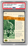 Jack Nicklaus Signed 2001 Upper Deck Golf #115 Trading Card PSA/DNA Auto 8