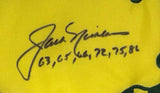 Jack Nicklaus Signed Framed Undated Masters Golf Flag w/ Years PSA/DNA AP98450