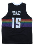 Nikola Jokic Denver Signed Black Basketball Jersey JSA QR
