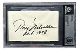 Ray Nitschke Packers Signed 3x5 Index Card HOF 1978 Inscribed BAS Auto 10