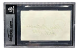 Ray Nitschke Packers Signed 3x5 Index Card HOF 1978 Inscribed BAS Auto 10