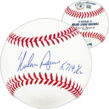 Nolan Ryan Texas Rangers Signed Rawlings Official MLB Baseball 5714 Ks Insc BAS - Sports Integrity