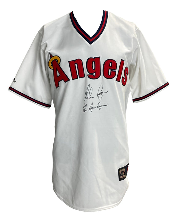 Nolan Ryan Signed Angels Cooperstown Collection Jersey The Ryan Express PSA Holo