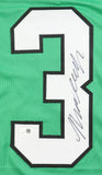 Nolan Smith Jr Philadelphia Signed Kelly Green Football Jersey JSA QR Hologram