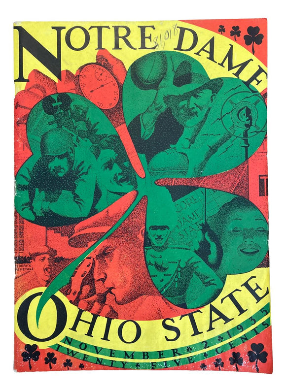 Notre Dame vs Ohio State November 2 1935 Official Game Program 2