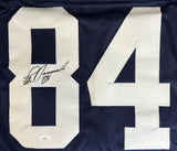 Jay Novacek Dallas Signed Alternate Navy Football Jersey JSA Hologram