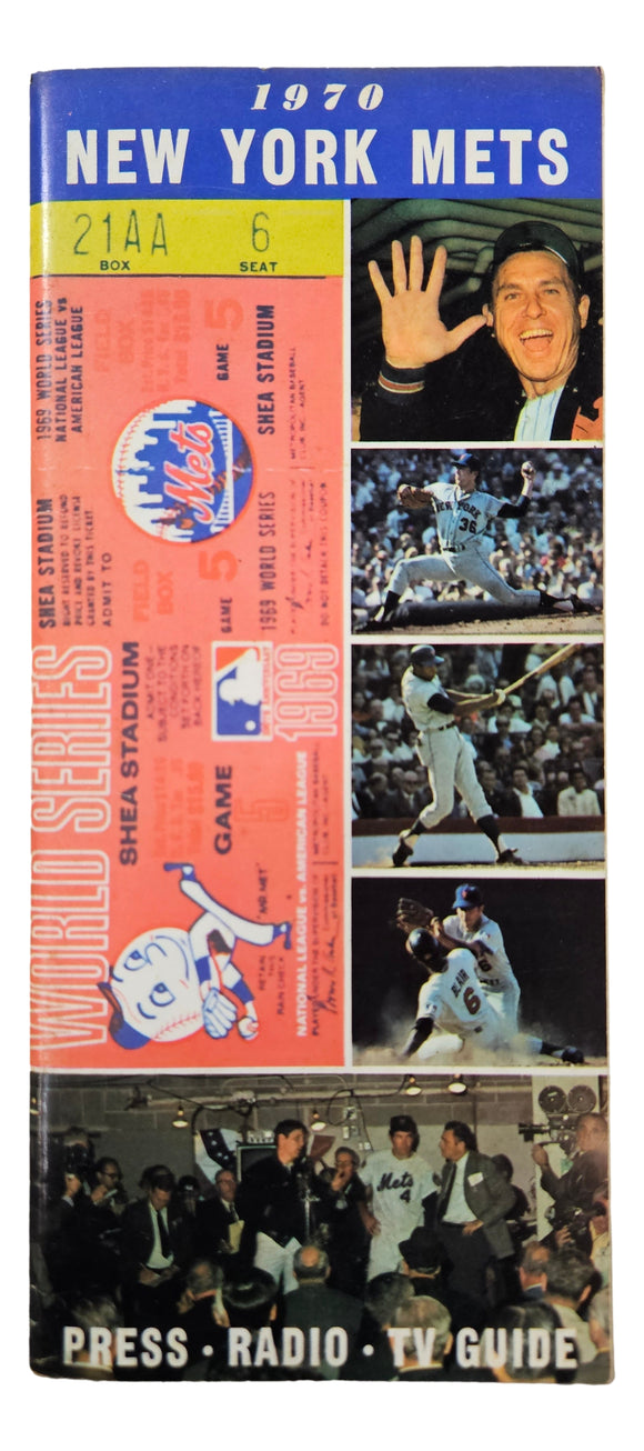 New York Mets 1970 Media Guide Sports Integrity