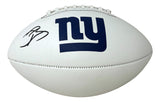 Odell Beckham Signed New York Giants Logo Franklin Football JSA QR