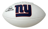 Odell Beckham Signed New York Giants Logo Football JSA QR
