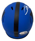 Odell Beckham Signed New York Giants Rave Mini Speed Helmet JSA QR