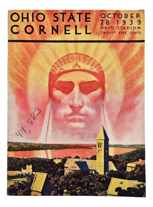 Ohio State vs Cornell October 28 1939 Official Game Program