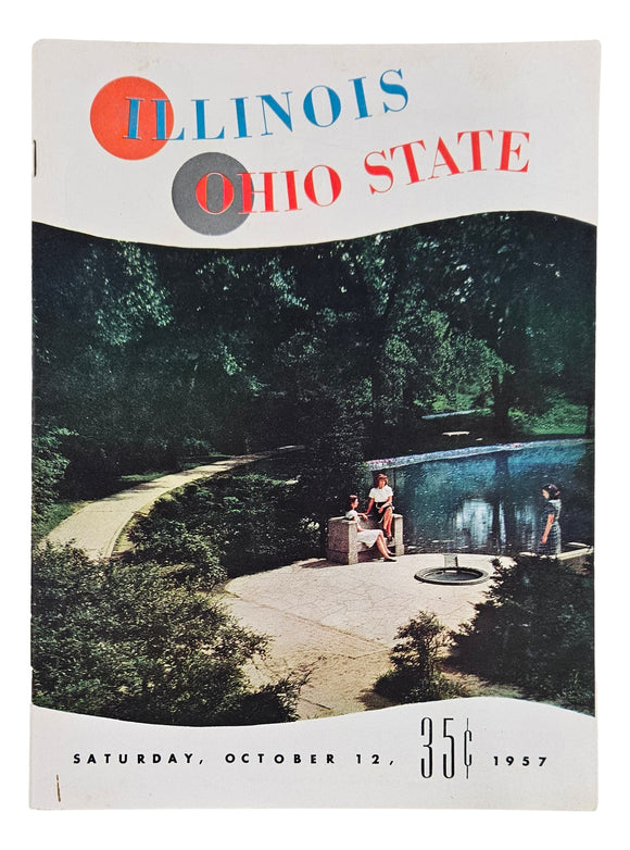 Ohio State vs Illinois October 12 1957 Official Game Program