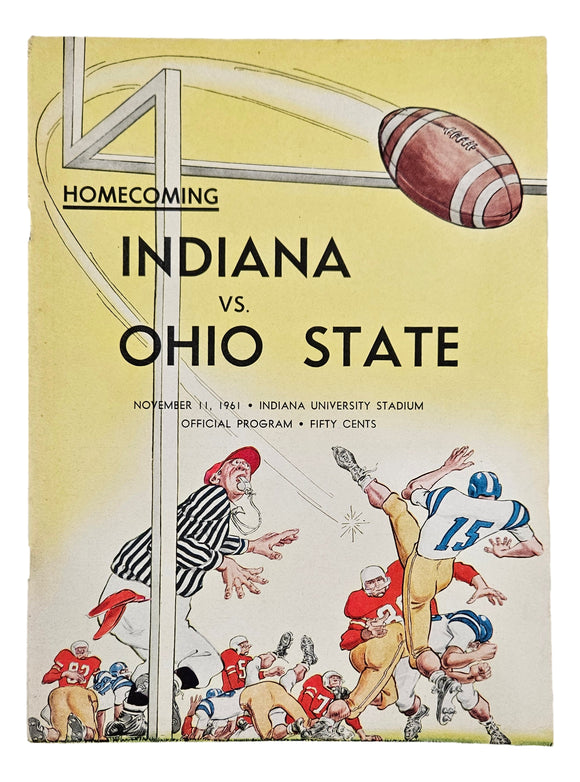 Ohio State vs Indiana November 11 1961 Official Game Program