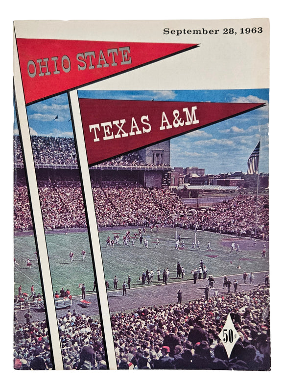 Ohio State vs Texas A&M September 28 1963 Official Game Program