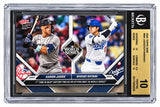 2024 Topps Now #863 Shohei Ohtani Aaron Judge 24 World Series Card BAS 10