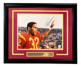 OJ Simpson Signed Framed 11x14 USC Trojans Photo JSA QR