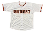 Orlando Cepeda San Francisco Signed White Baseball Jersey BAS