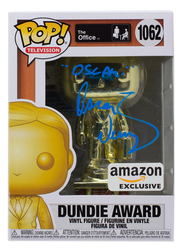 Oscar Nunez Signed The Office Dundie Award Funko Pop #1062 Oscar Insc JSA Sports Integrity