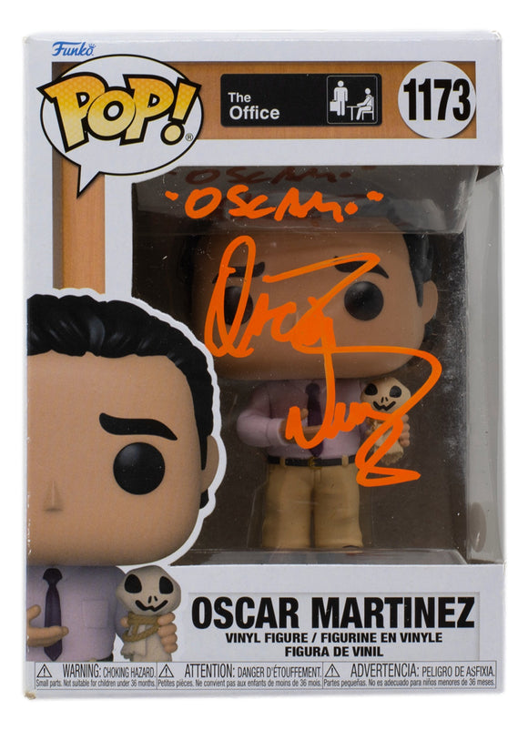 Oscar Nunez Signed The Office Oscar Martinez Funko Pop #1173 Oscar Insc JSA Sports Integrity