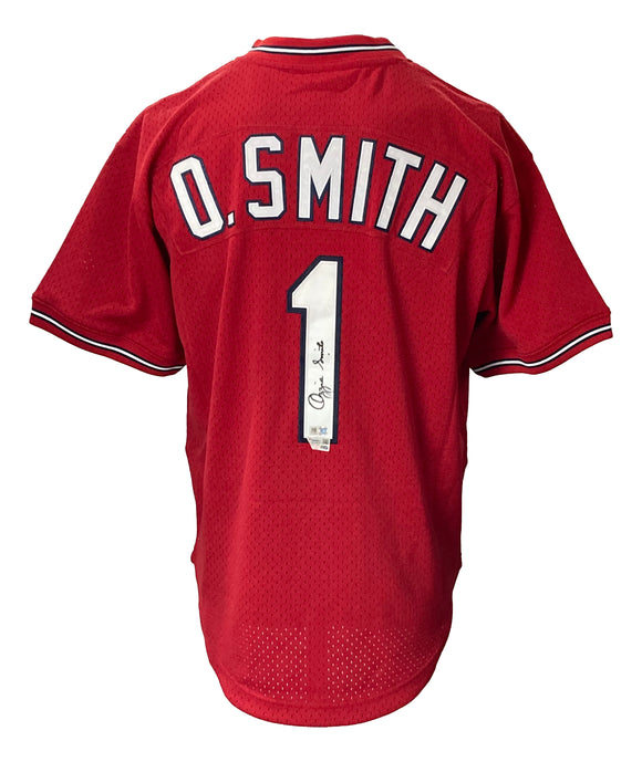 Ozzie Smith Signed St Louis Cardinals M&N Cooperstown Collection Jersey Fanatics
