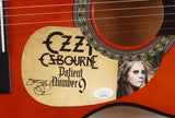 Ozzy Osbourne Signed 38" Cherry Wood Acoustic Guitar JSA Hologram