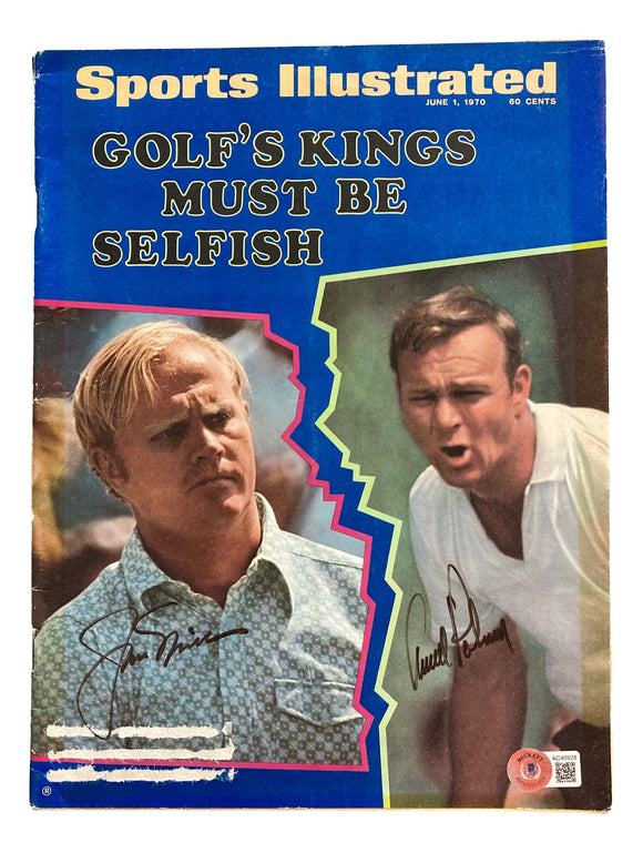 Arnold Palmer Jack Nicklaus Signed 1970 Sports Illustrated Magzine BAS AC40928 Sports Integrity