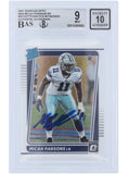 Micah Parsons Signed 2021 Donruss Optic #245 Cowboys Rookie Card BAS 9 Auto 10