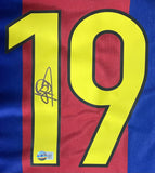 Patrick Kluivert Signed Barcelona FC Nike Soccer LG Jersey BAS Sports Integrity