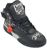 Patrick Ewing Signed Black Right Ewing Athletics HI Vintage Shoe BAS