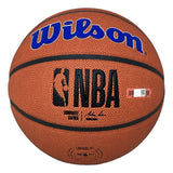Patrick Ewing Signed New York Knicks Wilson Logo Basketball Steiner CX w/ Case - Sports Integrity