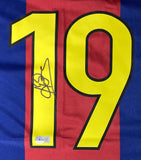 Patrick Kluivert Signed Barcelona FC Nike Soccer Jersey BAS