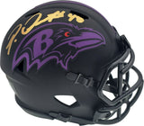 Patrick Queen Signed Baltimore Ravens Eclipse Mini Speed Helmet BAS