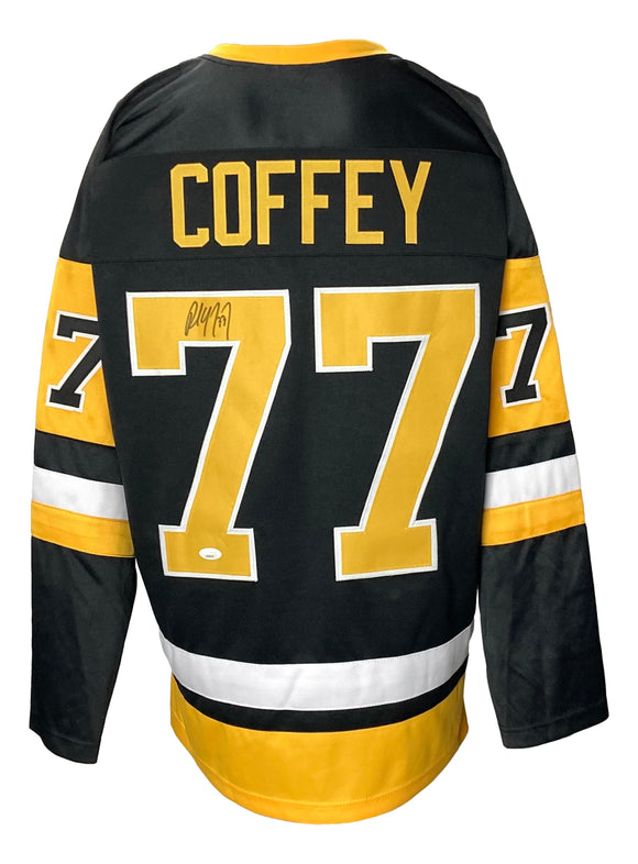Paul Coffey Signed Custom Black Pro-Style Hockey Jersey JSA ITP