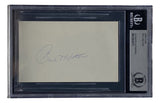 Paul Molitor Milwaukee Brewers Signed Slabbed Index Card BAS