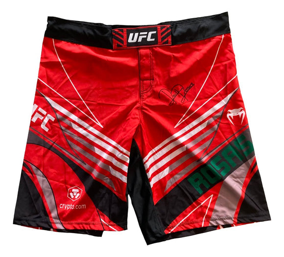 Paul Rosas Signed Red UFC Fight Trunks PSA ITP