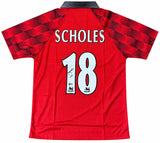 Paul Scholes Signed Manchester United Umbro Soccer Jersey BAS