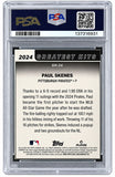 2025 Topps Greatest Hits #GH24 Paul Skenes Trading Card PSA Good 6 Auto 9