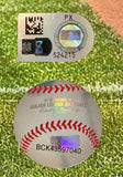 The Paul Skenes Signed 16x20 Pittsburgh Pirates Debut Photo by Sports Integrity features an MLB hologram and authentication sticker, both visible against green grass in the image.