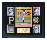 Sports Integrity’s Paul Skenes Framed Pittsburgh Pirates MLB Debut Collage features five action photos, a Pirates logo, commemorative coin, game-used dirt, and a nameplate reading Paul Skenes 30.