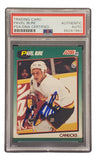 Pavel Bure Signed 1991 Score #49T Vancouver Canucks Rookie Card PSA/DNA